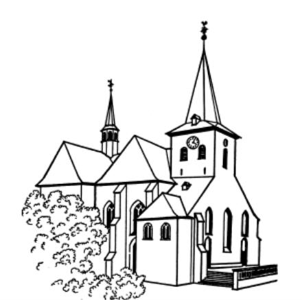 Grafik: Auenansicht der Propsteikirche